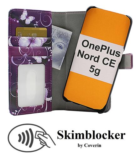 Coverin Skimblocker Design Magneettilompakko OnePlus Nord CE 5G