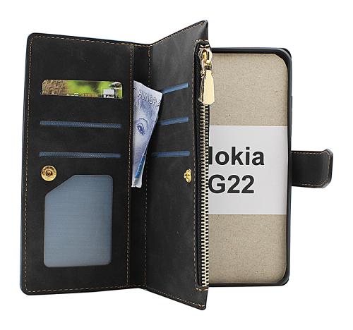 billigamobilskydd.se XL Standcase Luksuskotelo puhelimeen Nokia G22