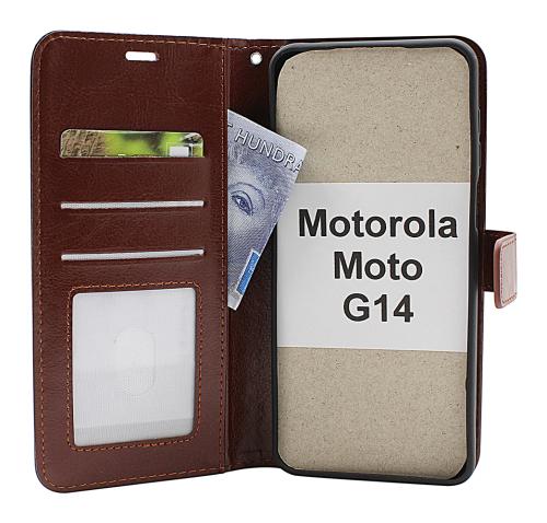billigamobilskydd.se Crazy Horse Lompakko Motorola Moto G14