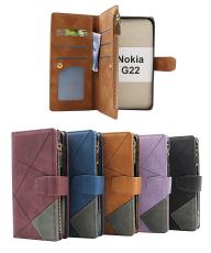 billigamobilskydd.se XL Standcase Luksuskotelo puhelimeen Nokia G22