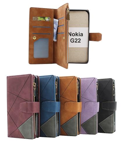 billigamobilskydd.se XL Standcase Luksuskotelo puhelimeen Nokia G22