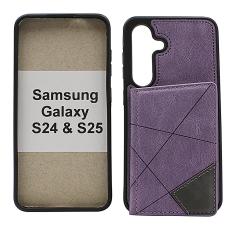 billigamobilskydd.se Samsung Galaxy S24 / S25 5G CardCase Luxe Suojakuori