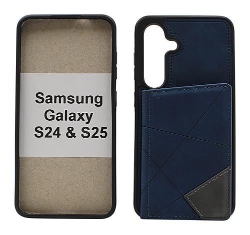 billigamobilskydd.se Samsung Galaxy S24 / S25 5G CardCase Luxe Suojakuori
