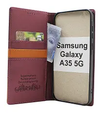 billigamobilskydd.se Samsung Galaxy A35 5G Premium Lompakkokotelo Slim