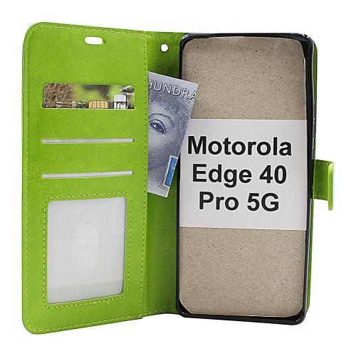 billigamobilskydd.se Crazy Horse Lompakko Motorola Edge 40 Pro 5G