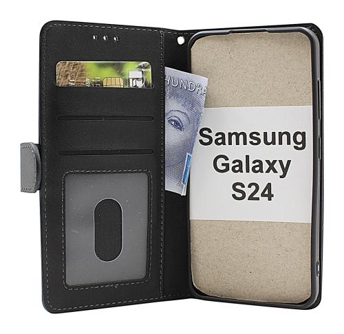 billigamobilskydd.se Zipper Standcase Wallet Samsung Galaxy S24 5G (SM-S921B/DS)