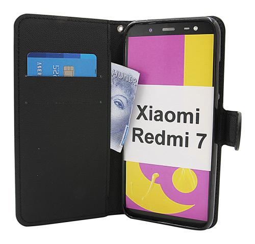 billigamobilskydd.se Kuviolompakko Xiaomi Redmi 7