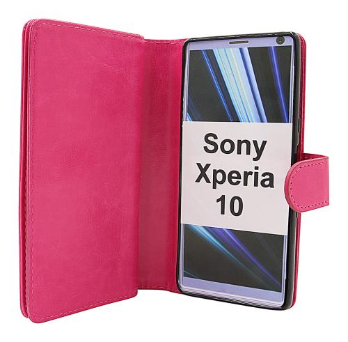 billigamobilskydd.se Crazy Horse XL Magnet Wallet Sony Xperia 10