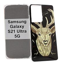 billigamobilskydd.se TPU-Designkotelo Samsung Galaxy S21 Ultra 5G (G998B)