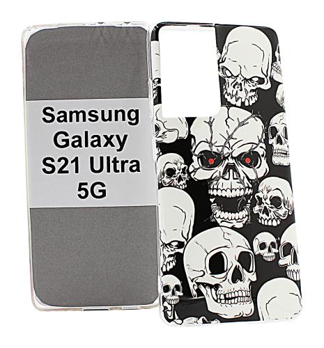 billigamobilskydd.se TPU-Designkotelo Samsung Galaxy S21 Ultra 5G (G998B)