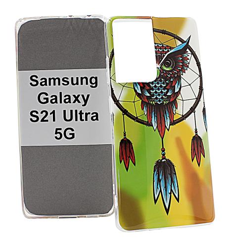 billigamobilskydd.se TPU-Designkotelo Samsung Galaxy S21 Ultra 5G (G998B)