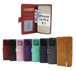 billigamobilskydd.se Zipper Standcase Wallet iPhone 14 Pro (6.1)