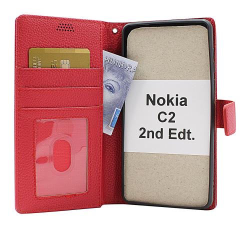 billigamobilskydd.se New Jalusta Lompakkokotelo Nokia C2 2nd Edition