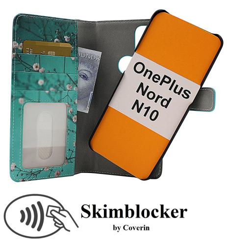 Coverin Skimblocker Design Magneettilompakko OnePlus Nord N10