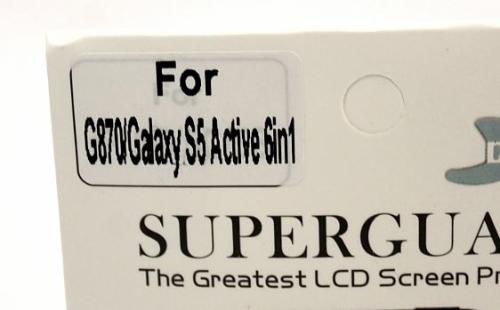 billigamobilskydd.se Kuuden kappaleen näytönsuojakalvopakett Samsung Galaxy S5 Active (SM-G870)