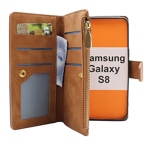 billigamobilskydd.se XL Standcase Luksuskotelo puhelimeen Samsung Galaxy S8 (G950F)