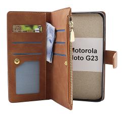billigamobilskydd.se XL Standcase Luksuskotelo puhelimeen Motorola Moto G23