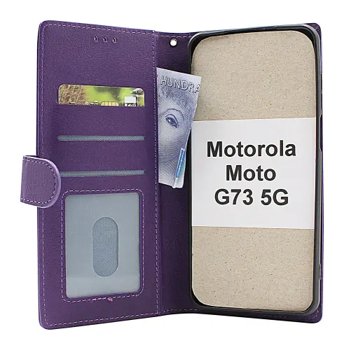billigamobilskydd.se Zipper Standcase Wallet Motorola Moto G73 5G