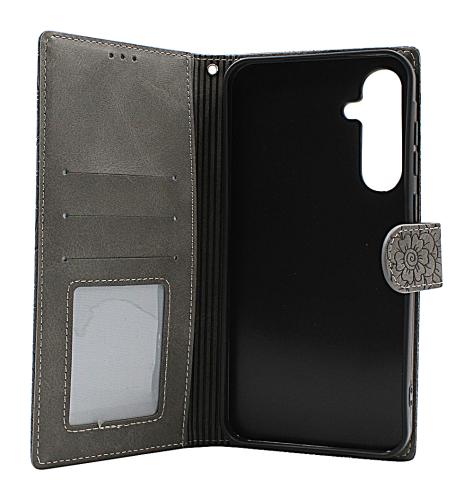 billigamobilskydd.se Flower Standcase Wallet Samsung Galaxy A35 5G