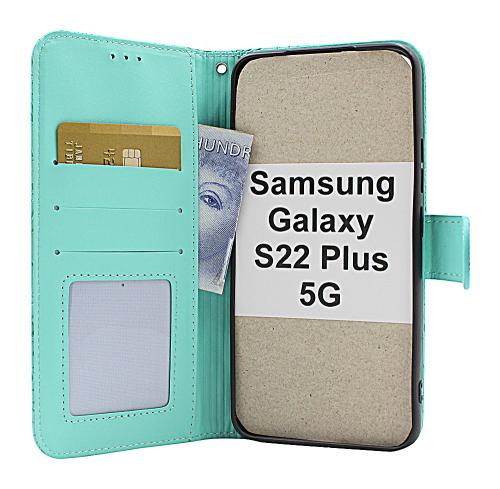 billigamobilskydd.se Flower Standcase Wallet Samsung Galaxy S22 Plus 5G (SM-S906B/DS)