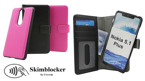 Coverin Skimblocker Magneettikotelo Nokia 5.1 Plus