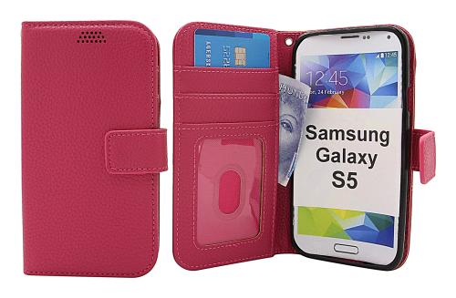 billigamobilskydd.se New Jalusta Lompakkokotelo Samsung Galaxy S5 / S5 Neo (G900F / G903F)