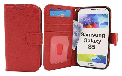 billigamobilskydd.se New Jalusta Lompakkokotelo Samsung Galaxy S5 / S5 Neo (G900F / G903F)