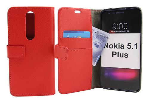 billigamobilskydd.se Jalusta Lompakkokotelo Nokia 5.1 Plus