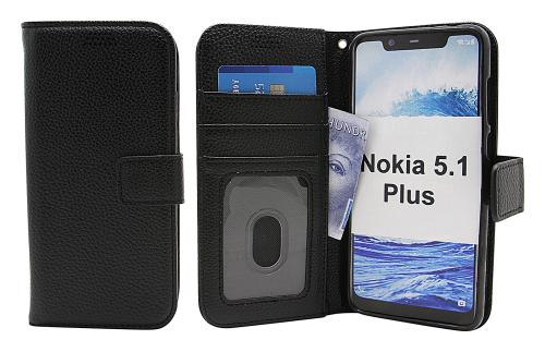 billigamobilskydd.se Jalusta Lompakkokotelo Nokia 5.1 Plus