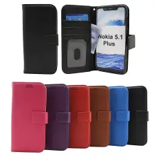 Coverin Jalusta Lompakkokotelo Nokia 5.1 Plus