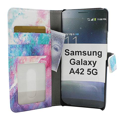 Coverin Skimblocker Design Magneettilompakko Samsung Galaxy A42 5G