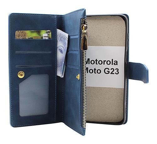 billigamobilskydd.se XL Standcase Luksuskotelo puhelimeen Motorola Moto G23