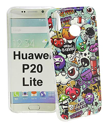 billigamobilskydd.se TPU-Designkotelo Huawei P20 Lite