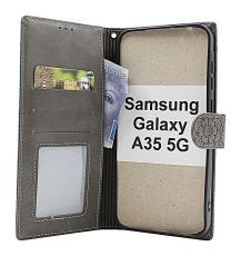billigamobilskydd.se Flower Standcase Wallet Samsung Galaxy A35 5G