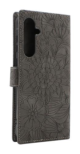 billigamobilskydd.se Flower Standcase Wallet Samsung Galaxy A35 5G