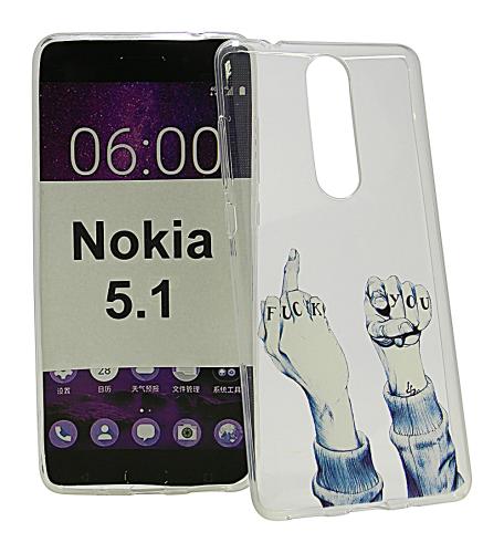 billigamobilskydd.se TPU-Designkotelo Nokia 5.1