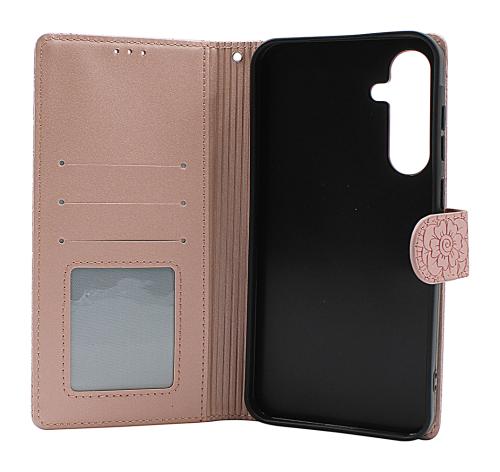 billigamobilskydd.se Flower Standcase Wallet Samsung Galaxy A35 5G