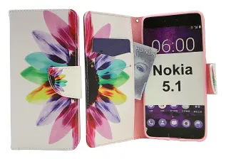 billigamobilskydd.se Kuviolompakko Nokia 5.1