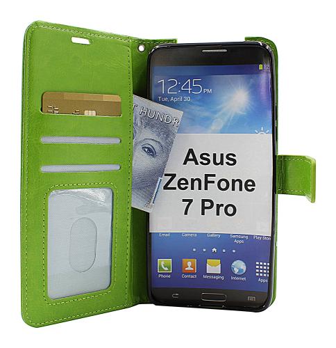 billigamobilskydd.se Crazy Horse Lompakko Asus ZenFone 7 Pro (ZS671KS)