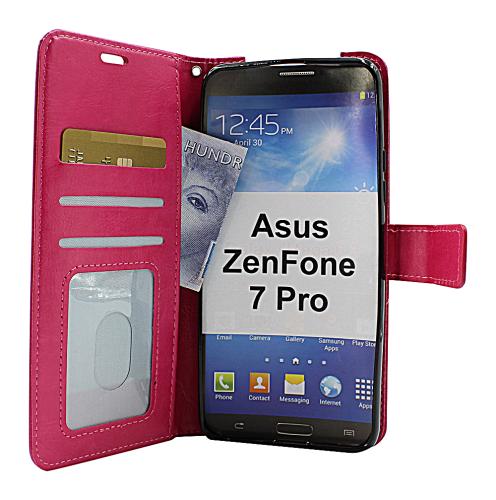 billigamobilskydd.se Crazy Horse Lompakko Asus ZenFone 7 Pro (ZS671KS)