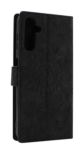 billigamobilskydd.se Flower Standcase Wallet Samsung Galaxy A14 4G / 5G