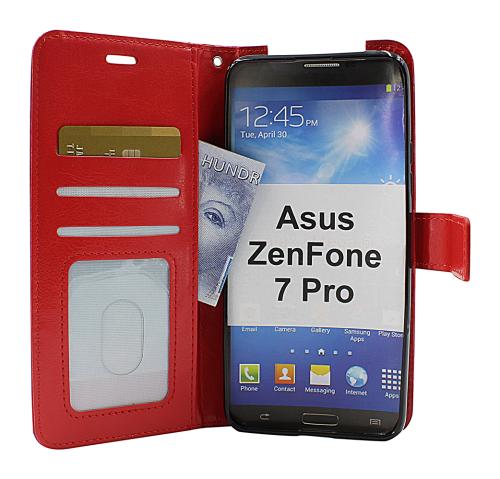 billigamobilskydd.se Crazy Horse Lompakko Asus ZenFone 7 Pro (ZS671KS)