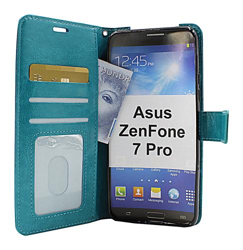 billigamobilskydd.se Crazy Horse Lompakko Asus ZenFone 7 Pro (ZS671KS)