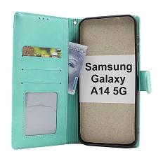 billigamobilskydd.se Flower Standcase Wallet Samsung Galaxy A14 4G / 5G