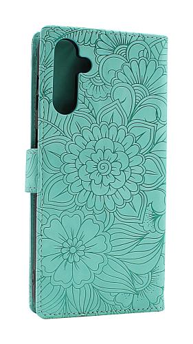 billigamobilskydd.se Flower Standcase Wallet Samsung Galaxy A14 4G / 5G
