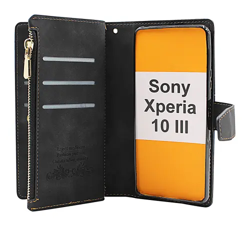 billigamobilskydd.se XL Standcase Luksuskotelo puhelimeen Sony Xperia 10 III (XQ-BT52)