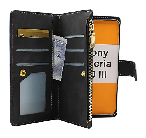 billigamobilskydd.se XL Standcase Luksuskotelo puhelimeen Sony Xperia 10 III (XQ-BT52)