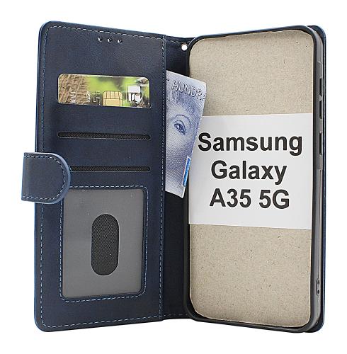 billigamobilskydd.se Zipper Standcase Wallet Samsung Galaxy A35 5G