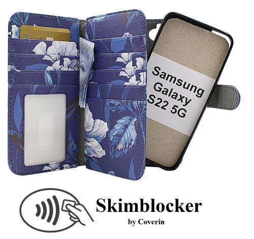 Coverin Skimblocker XL Magnet Designwallet Samsung Galaxy S22 5G