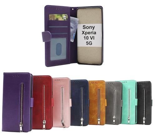billigamobilskydd.se Zipper Sony Xperia 10 VI 5G Puhelimen Kuoret